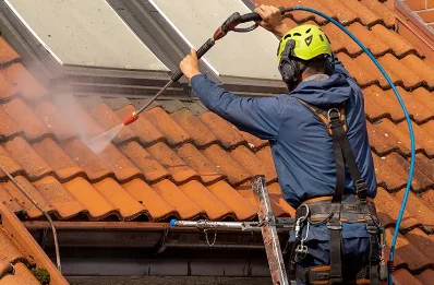 Démoussage et hydrofuge de toiture à Servin