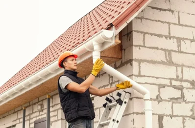 Pose et remplacement de gouttières à Servin